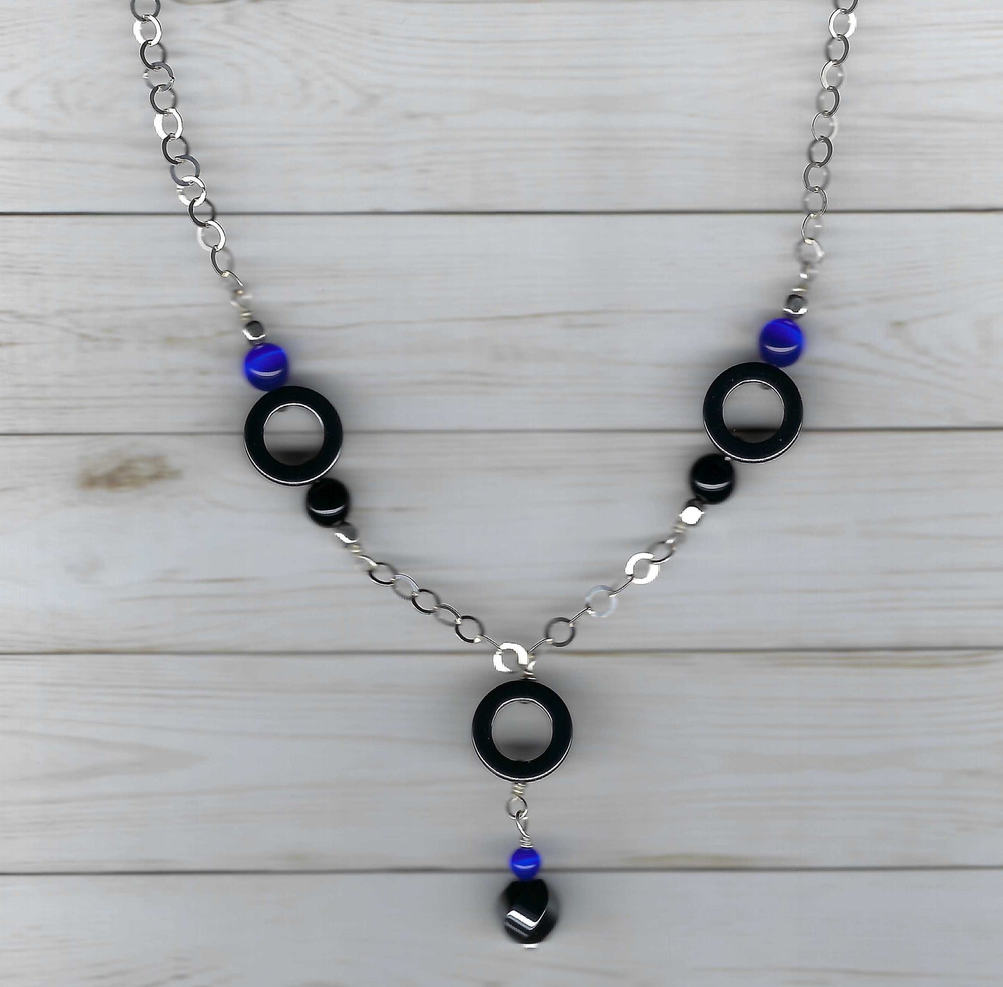 Hematite Circles Necklace (N5)