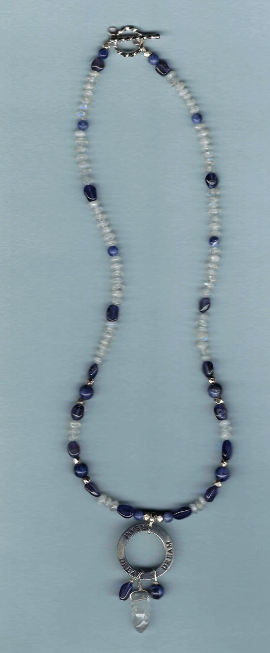 Dream Circle with Moonstone and Iolite (N25)